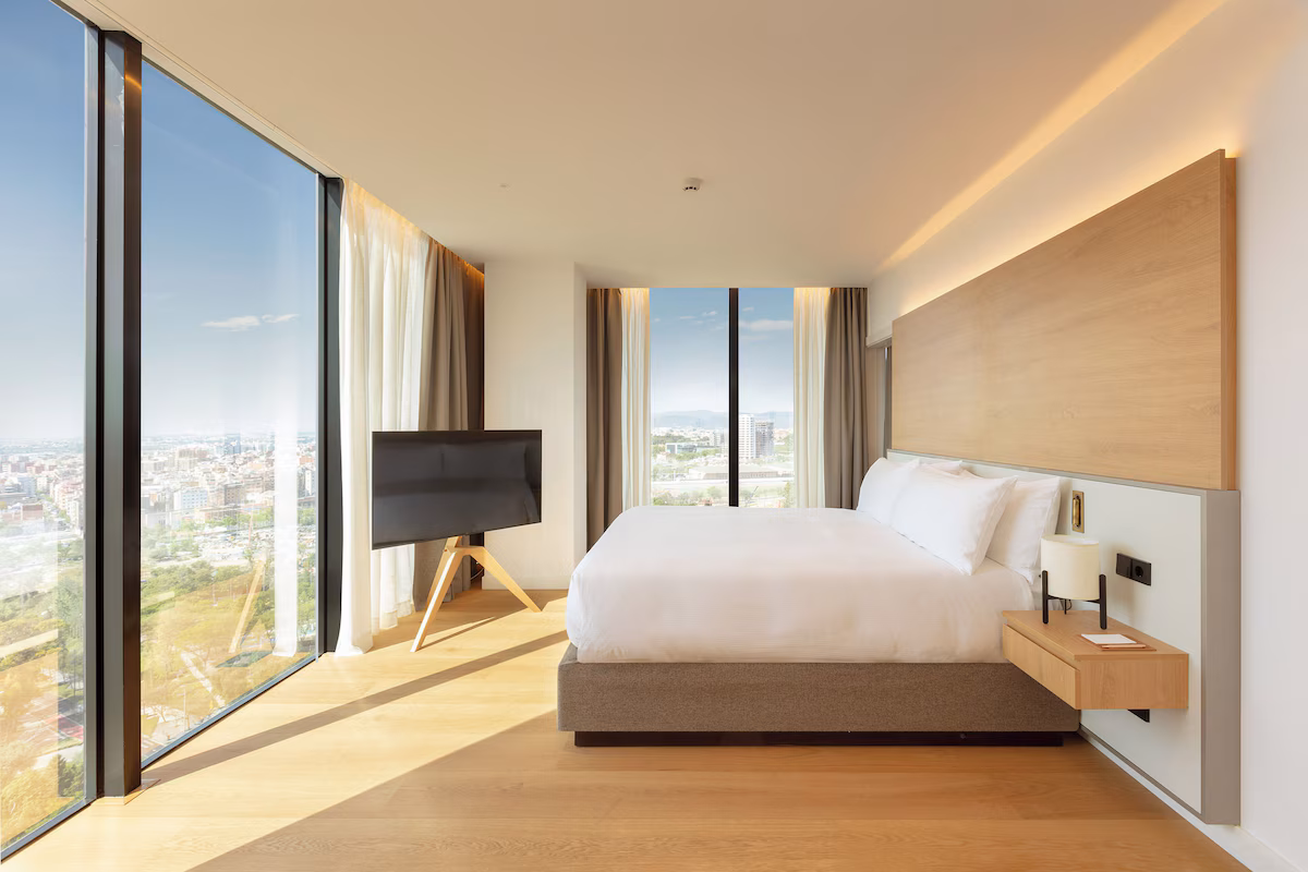 One king room with city view