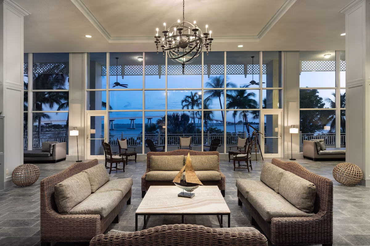 Resort lobby